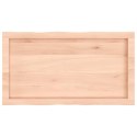 VidaXL Blat stołu, 80x40x(2-6)cm, surowy, lity dąb naturalną krawędzią