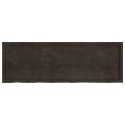 VidaXL Blat do łazienki, ciemnobrązowy, 180x60x(2-6) cm, lite drewno