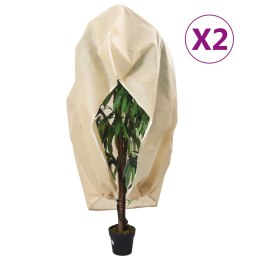 VidaXL Kaptury ochronne z suwakiem, 2 szt., 70 g/m² 3,93x3,5 m