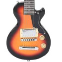 VidaXL Gitara elektryczna z pokrowcem, brązowo-czarna, 3/4, 30"