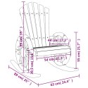 VidaXL Krzesła bujane Adirondack, 2 szt., lite drewno jodłowe