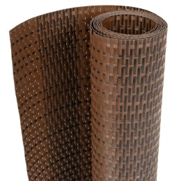 VidaXL Parawany balkonowe, 10 szt., brązowo-czarne, 255x19cm rattan PE