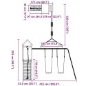VidaXL Plac zabaw do ogrodu, impregnowane drewno sosnowe