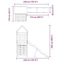 VidaXL Plac zabaw do ogrodu, impregnowane drewno sosnowe