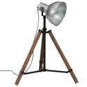 VidaXL Lampa stojąca, 25 W, srebro vintage, 75x75x90-150 cm, E27