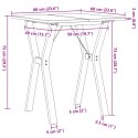 VidaXL Stół jadalniany z nogami w kształcie litery Y, 60x60x75 cm