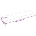 VidaXL Blat do łazienki, 100x30x(2-6) cm, surowe, lite drewno