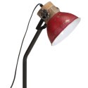 VidaXL Lampa stołowa, 25 W, postarzany czerwony, 18x18x60 cm, E27