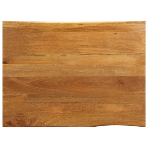 VidaXL Blat stołu, 90x80x2,5 cm, naturalna krawędź, lite drewno mango