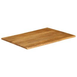 VidaXL Blat stołu, 90x80x2,5 cm, naturalna krawędź, lite drewno mango