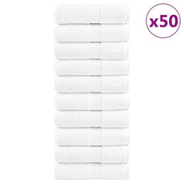 VidaXL Ręczniczki premium SOLUND, 50 szt., białe, 30x30 cm, 600 g/m2