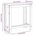 VidaXL Stolik barowy, biały, 102x50x103,5 cm, materiał drewnopochodny