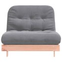 VidaXL Sofa rozkładana futon, z materacem, 100x206x11 cm, daglezjowa