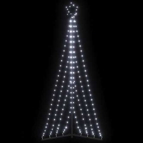 VidaXL Lampki choinkowe, 339 LED, zimne białe światło, 182 cm