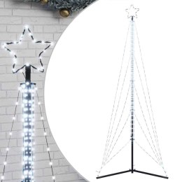 VidaXL Lampki choinkowe, 525 zimnych białych LED, 300 cm