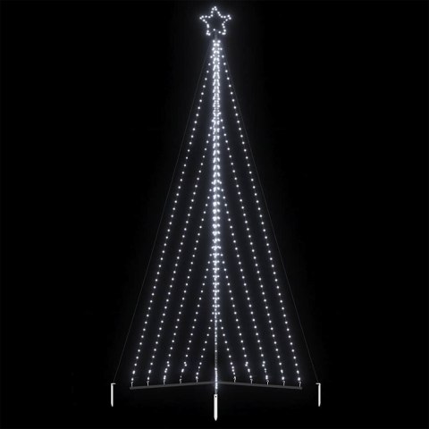 VidaXL Lampki choinkowe, 570 zimnych białych LED, 400 cm