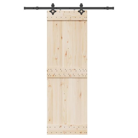 VidaXL System do montażu drzwi przesuwnych, 152,5 cm, stal, czarny