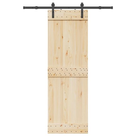 VidaXL System do montażu drzwi przesuwnych, 152,5 cm, stal, czarny