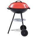 VidaXL Przenośny grill węglowy XXL, z kółkami, 44 cm