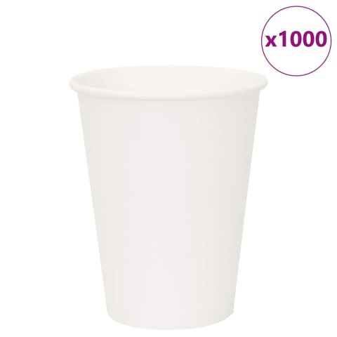 VidaXL Papierowe kubki, 1000 szt., 12oz, 300ml, biały