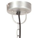 VidaXL Industrialna lampa wisząca, 25 W, srebrna, okrągła, 32 cm, E27