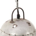 VidaXL Industrialna lampa wisząca, 25 W, srebrna, okrągła, 32 cm, E27