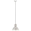 VidaXL Lampa wisząca, 25 W, kolor srebra, okrągła, 28,5 cm, E27