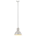 VidaXL Lampa wisząca, 25 W, kolor srebra, okrągła, 28,5 cm, E27