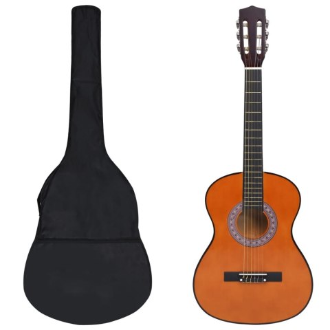 VidaXL 8-cz. zestaw do nauki gry na gitarze klasycznej, 3/4, 36"