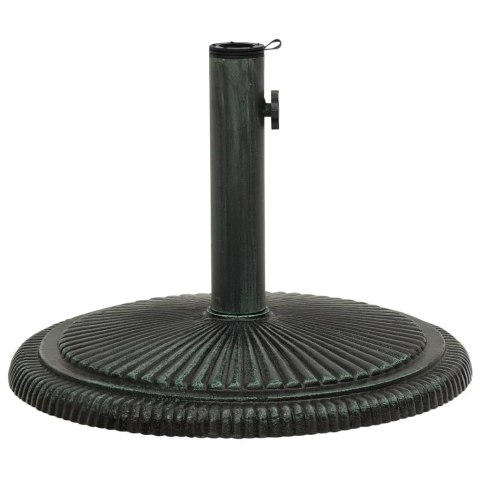 VidaXL Podstawa pod parasol, zielona, 45x45x30 cm, żeliwo