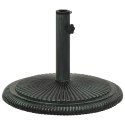 VidaXL Podstawa pod parasol, zielona, 45x45x30 cm, żeliwo