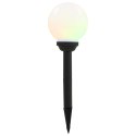 VidaXL Lampy solarne do ogrodu, 8 szt., LED, kuliste, 15 cm, RGB