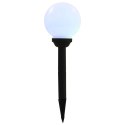 VidaXL Lampy solarne do ogrodu, 8 szt., LED, kuliste, 15 cm, RGB