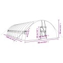 VidaXL Szklarnia ze stalową ramą, biała, 72 m², 12x6x2,85 m