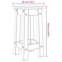 VidaXL Stołki barowe, 2 szt., lite drewno sosnowe