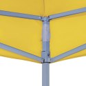 VidaXL Dach do namiotu imprezowego, 6 x 3 m, żółty, 270 g/m²