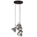 VidaXL Lampa wisząca, 25 W, srebro vintage, 30x30x100 cm, E27