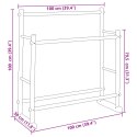 VidaXL Wieszak na ubrania, 100x30x100 cm, bambusowy