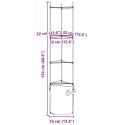 VidaXL Podpórki do pomidorów z workami, 8 szt., 154 cm, stal i PP