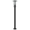 VidaXL Lampy ogrodowe na słupku, 3 szt., czarne, 100 cm, stal