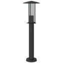 VidaXL Lampy ogrodowe na słupku, 3 szt., czarne, 60 cm, stal