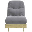 VidaXL Sofa rozkładana typu futon, z materacem, 60x206x11 cm, sosnowa