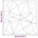 VidaXL Panele ścienne, 12 szt., zielone, 50x50 cm, XPS, 3 m², diament