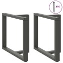 VidaXL Nogi do stołu jadalnego, 2 pcs., antracyt, 100x35x(72-73) cm