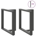 VidaXL Nogi do stołu jadalnego, 2 pcs., antracyt, 70x35x(72-73) cm