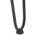 VidaXL Nogi do stołu Hairpin, 4 szt., antracyt, 42 cm, lita stal