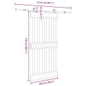 VidaXL Drzwi przesuwne z osprzętem, 100x210 cm, lite drewno sosnowe