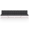 VidaXL 4-osobowa sofa ogrodowa z poduszkami, lite drewno sosnowe