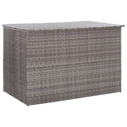 VidaXL Skrzynia ogrodowa, szara, 150 x 100 x 100 cm, rattan PE