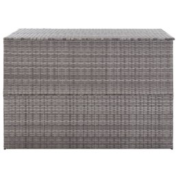 VidaXL Skrzynia ogrodowa, szara, 150 x 100 x 100 cm, rattan PE